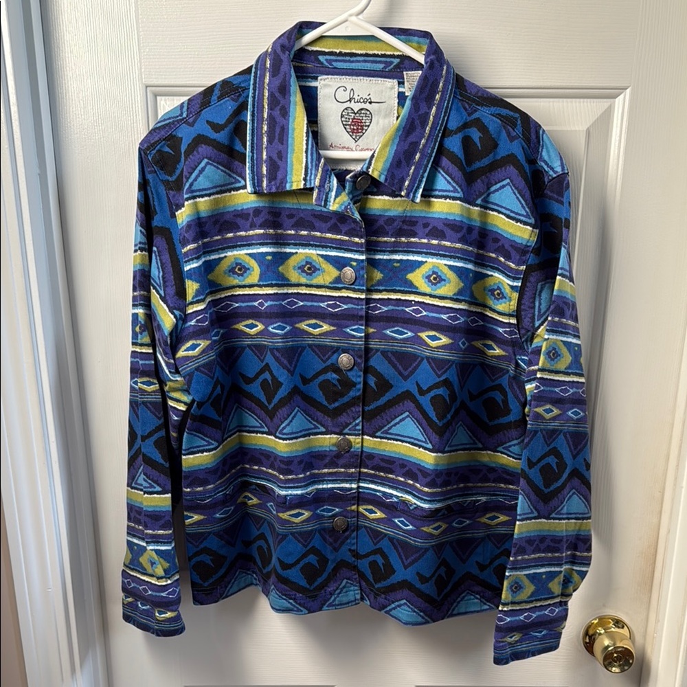 Chico's Anniversary Collection Vibrant Patterned … - image 2